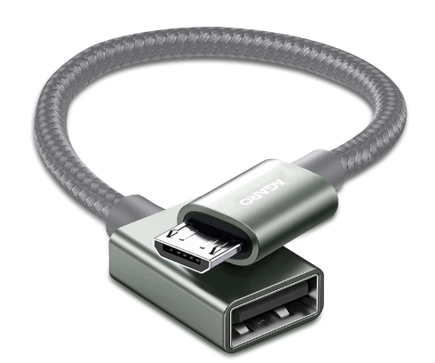 AGARO USB Type A Female 3.0 to Micro OTG with Nylon Braided Cable (SA)