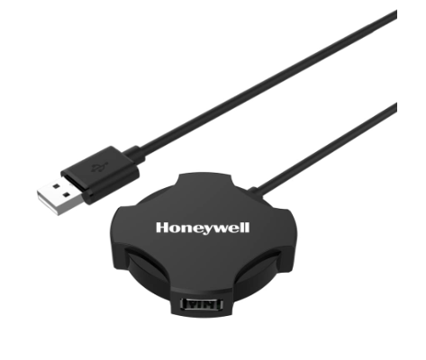 Honeywell 4 in 1 Ultra Slim USB Hub 2.0,1.2Meter(4 feet) Cable, with a Transfer Speed of 480MBPS, Universally Compatible with All USB PC Speaker Laptop Hard Drive Keyboard Printer Pen Drive (SA)