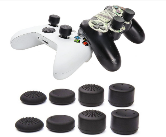 Anzailala 8 Pairs/16 PCS Controller Silicone Joystick Thumb Grips Caps,Luminous and Non-Slip,Suitable for 360, PS2,PS3, PS4 (SA)