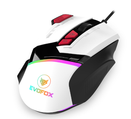 EvoFox Blaze Programmable Gaming Mouse with 1000Hz Polling Rate | Ultra-Responsive 7000fps | Gaming Grade Sensitive DPI Upto 12800 | RGB Lights | Windows Software (SA)