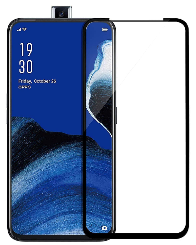 JGD PRODUCTS 11D Tempered Glass with Curved Edges and 9H Hardness Full Glue Edge to Edge Screen Protection for Oppo Reno 2Z (2019) (SA)